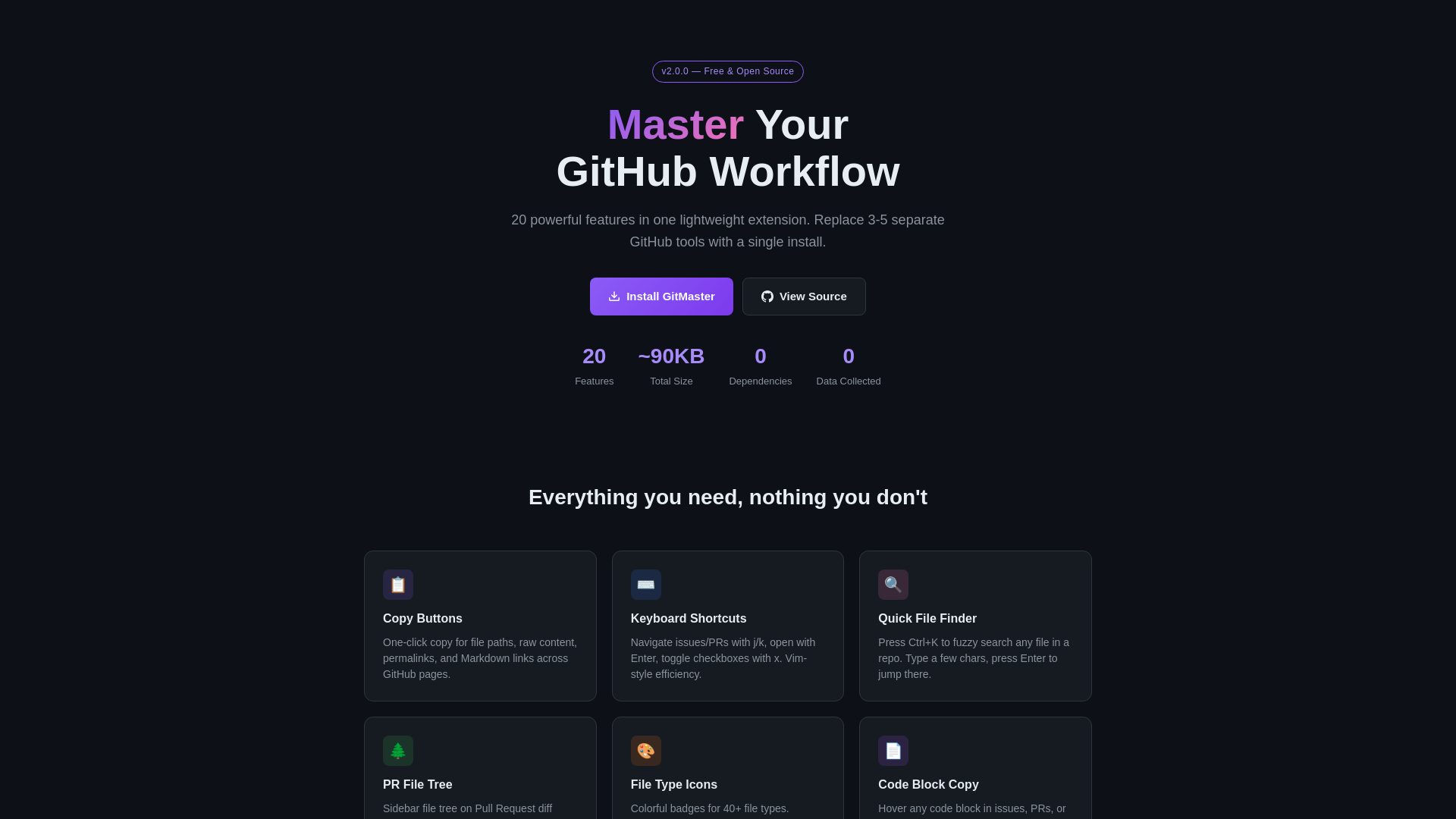 website screenshot of https://gitmaster.pages.dev/