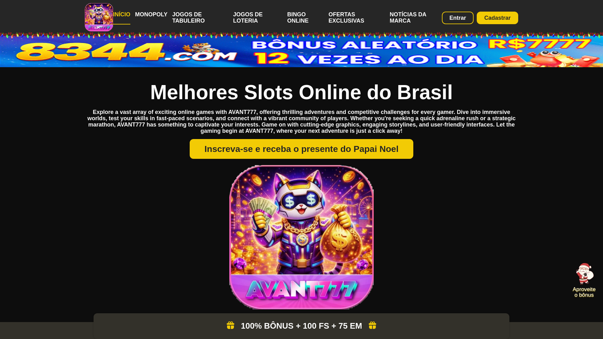 website screenshot of https://avant77.com/