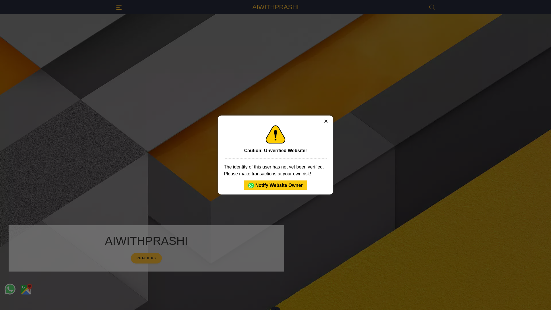 website screenshot of https://aiwithprashi.com/