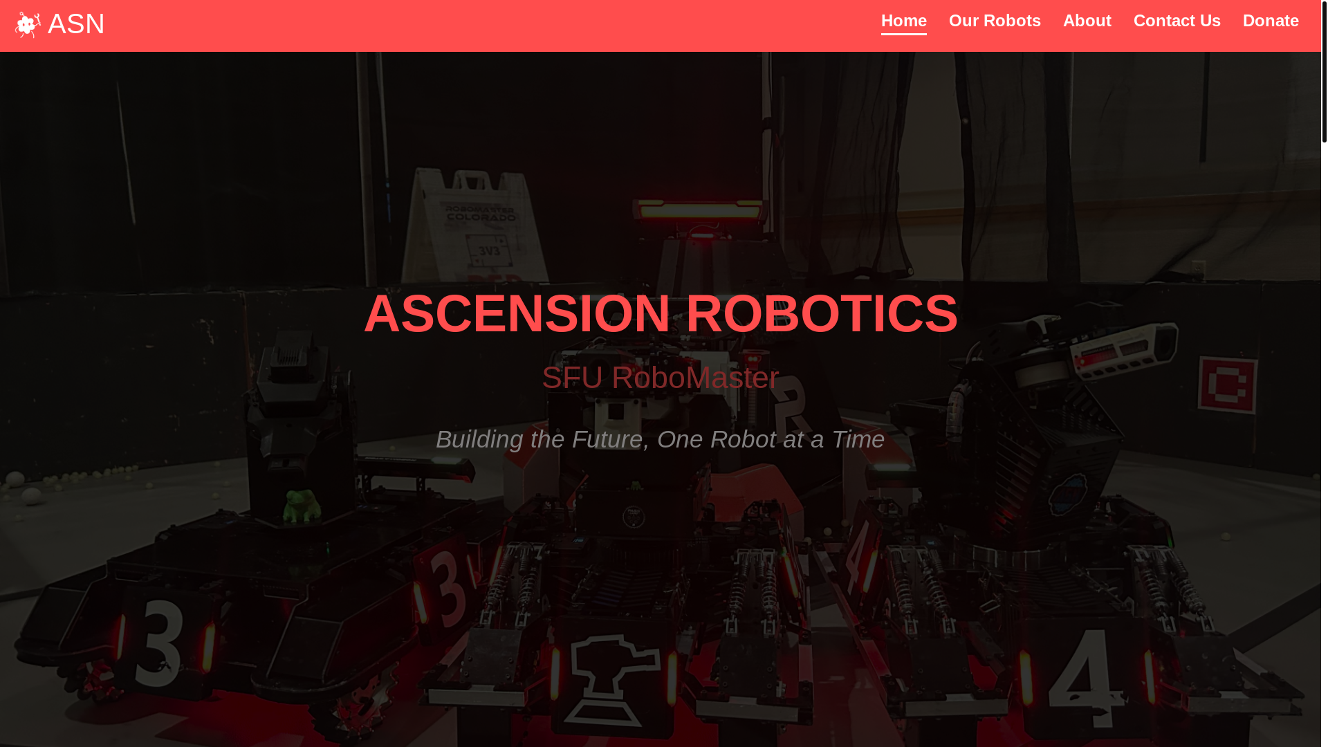 website screenshot of https://ascensionrobomaster.com/