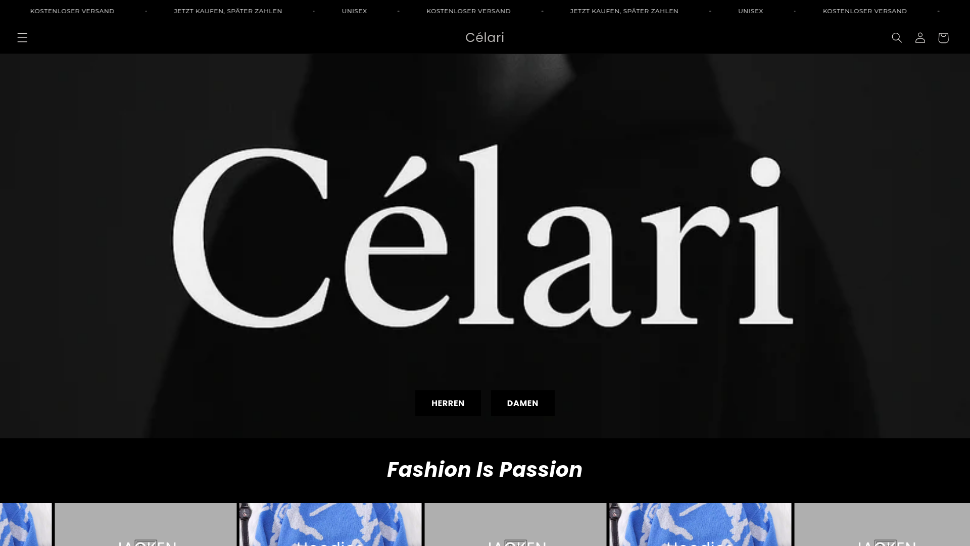 website screenshot of https://xn--clari-bsa.de/