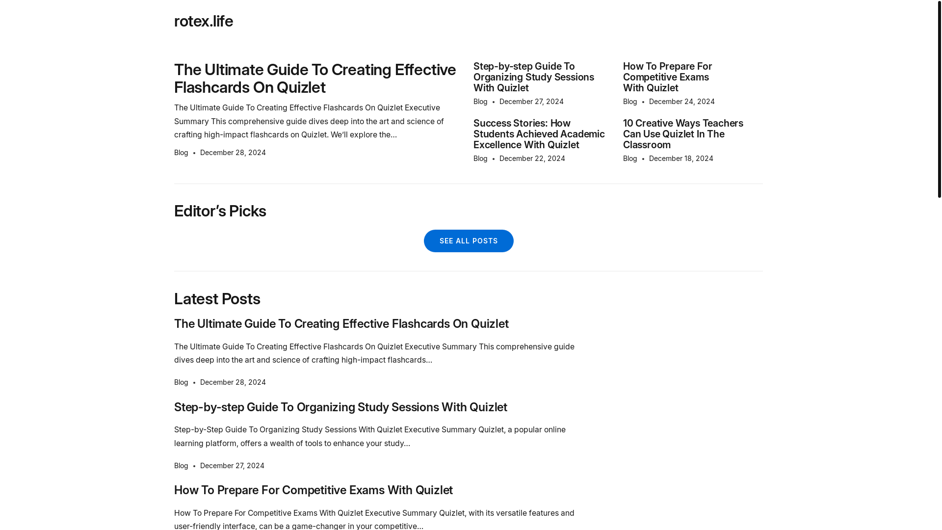 website screenshot of https://rotex.life/