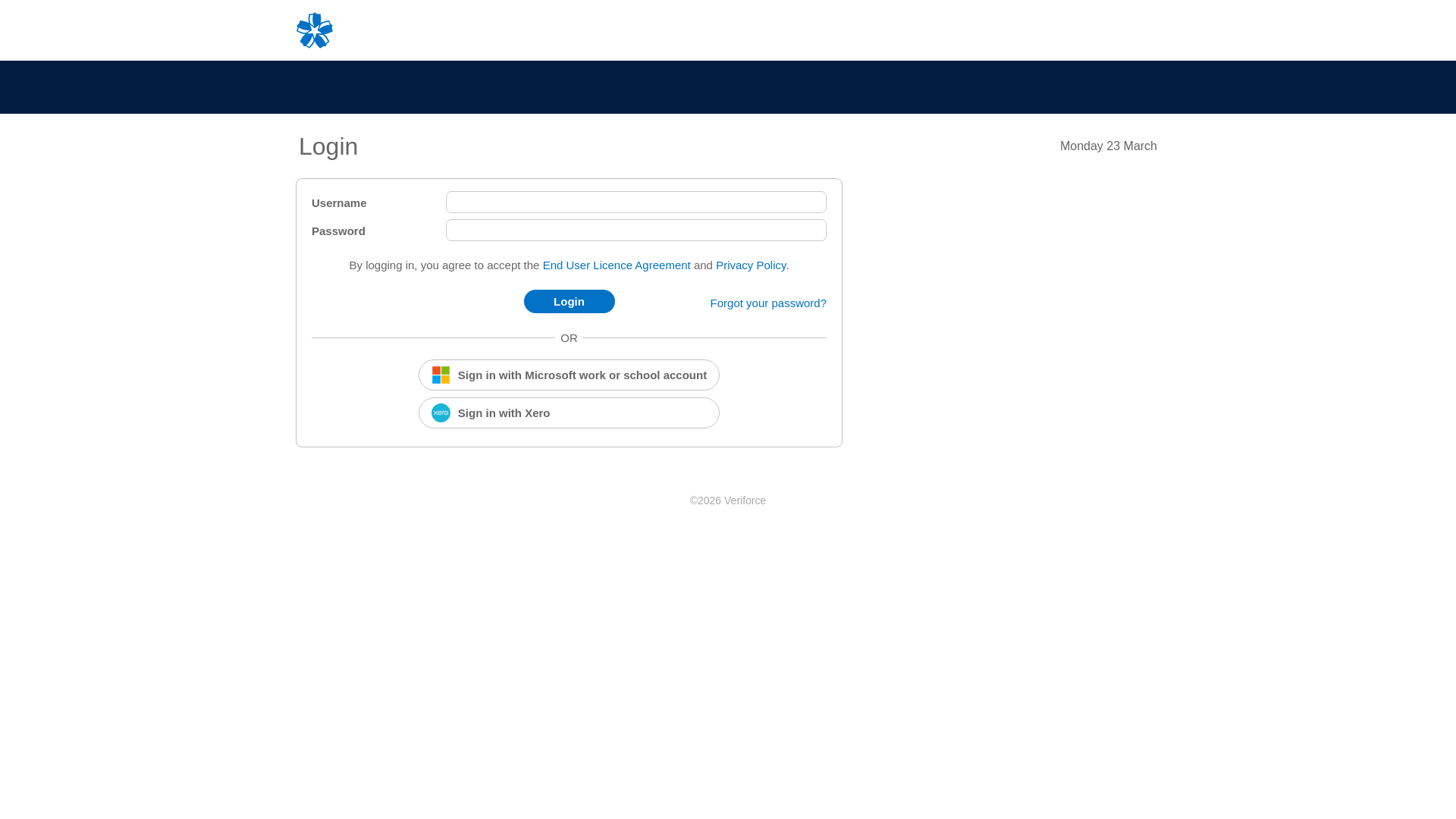 website screenshot of https://system.citrushr.com/