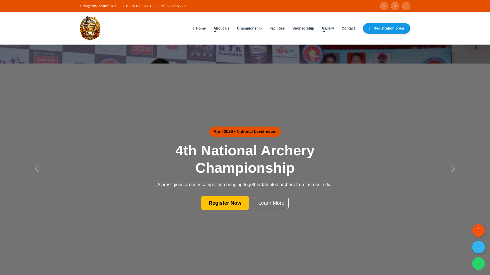 website screenshot of https://rjkfoundationuk.in/