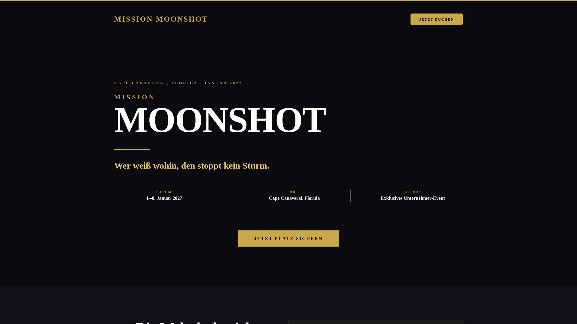 website screenshot of https://missionmoonshot.de/
