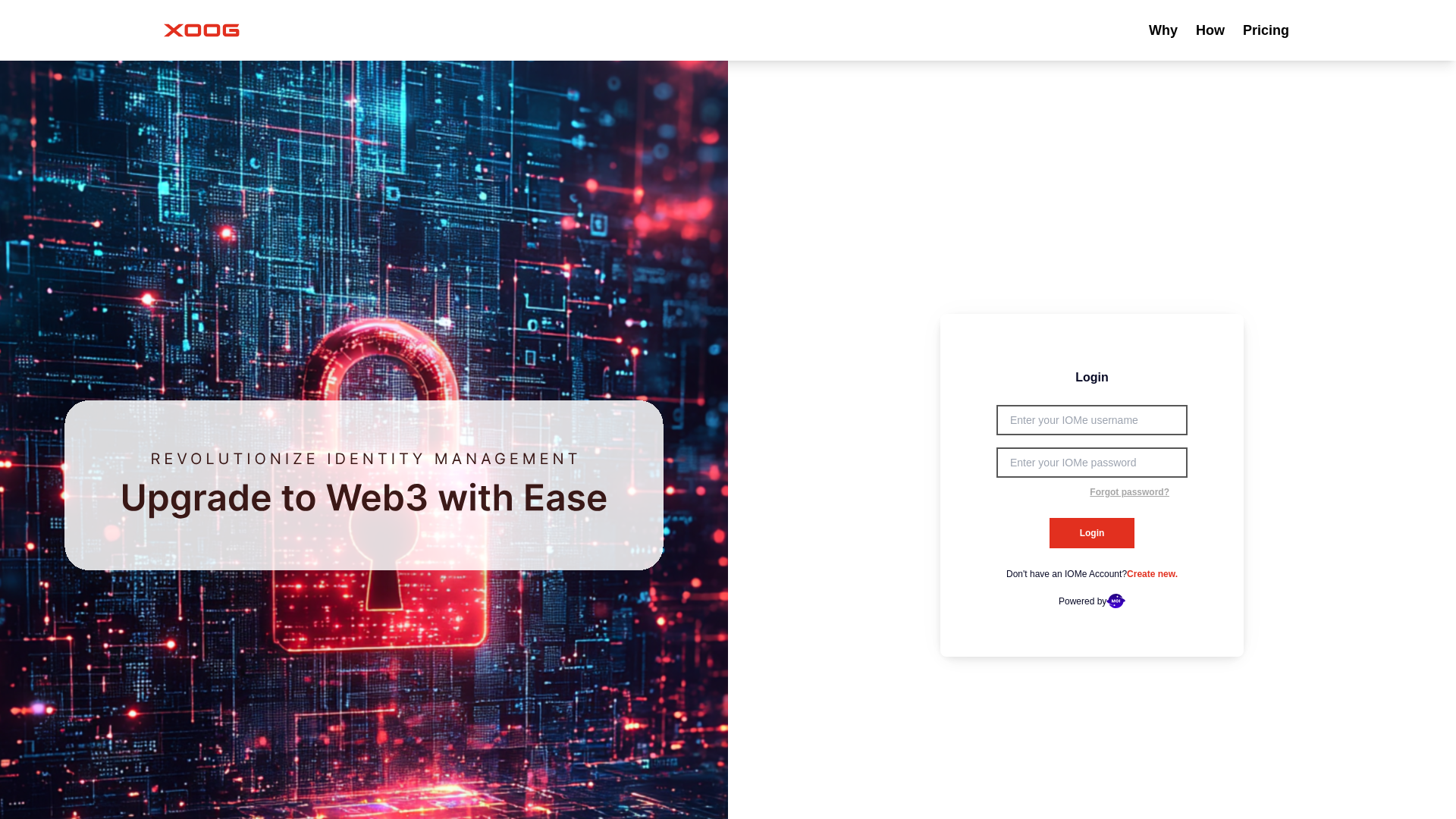 website screenshot of https://prod-xoog-dashboard.pages.dev/