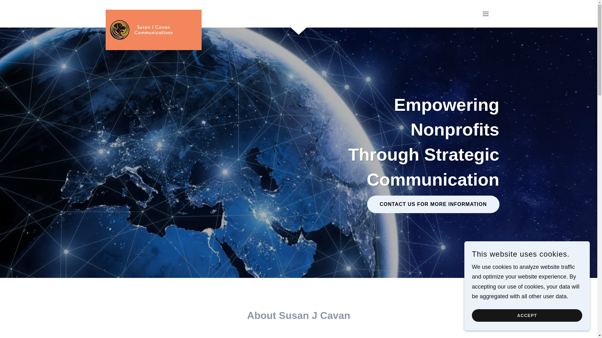 website screenshot of https://susanjcavan.com/
