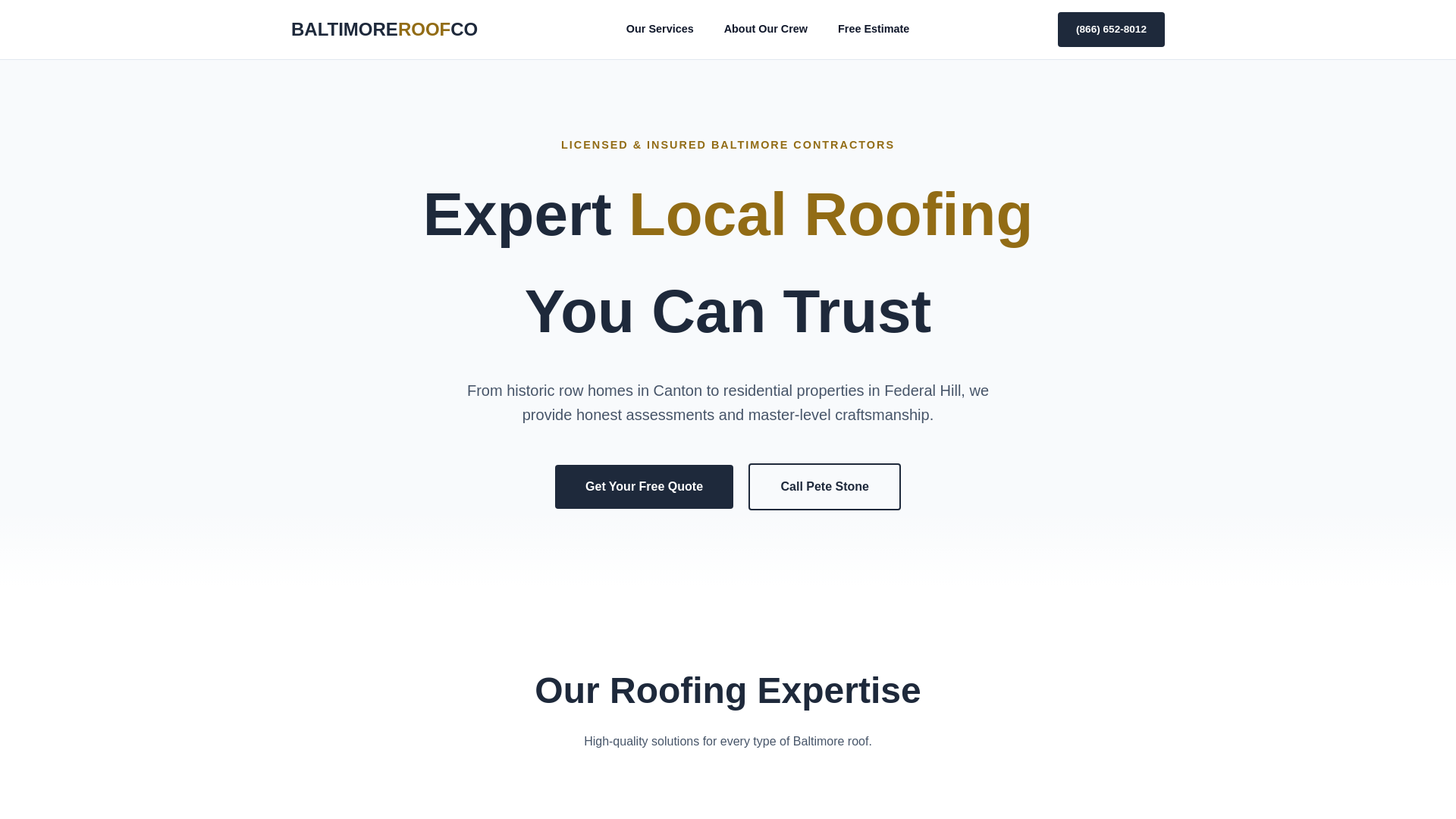website screenshot of https://roof-repair-baltimore.pages.dev/