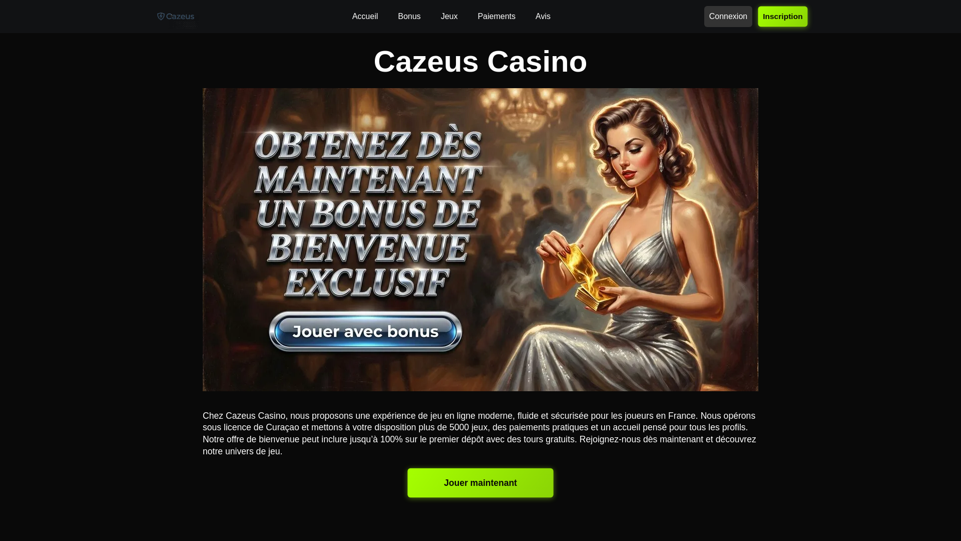 website screenshot of https://cazeusonlinecasino-fr-52821.pages.dev/
