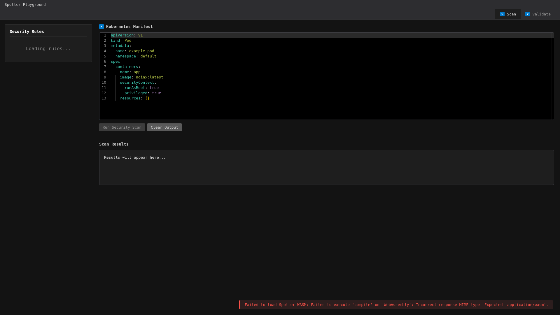 website screenshot of https://play-spotter.pages.dev/