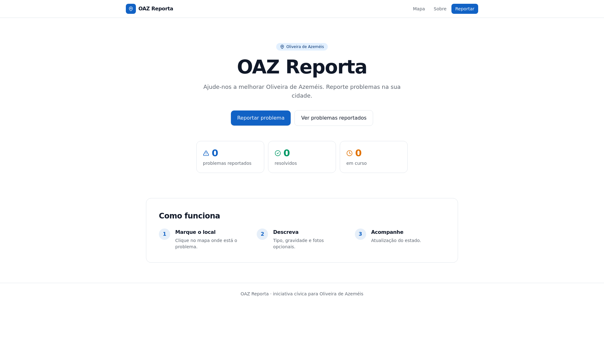 website screenshot of https://oazreporta.com/