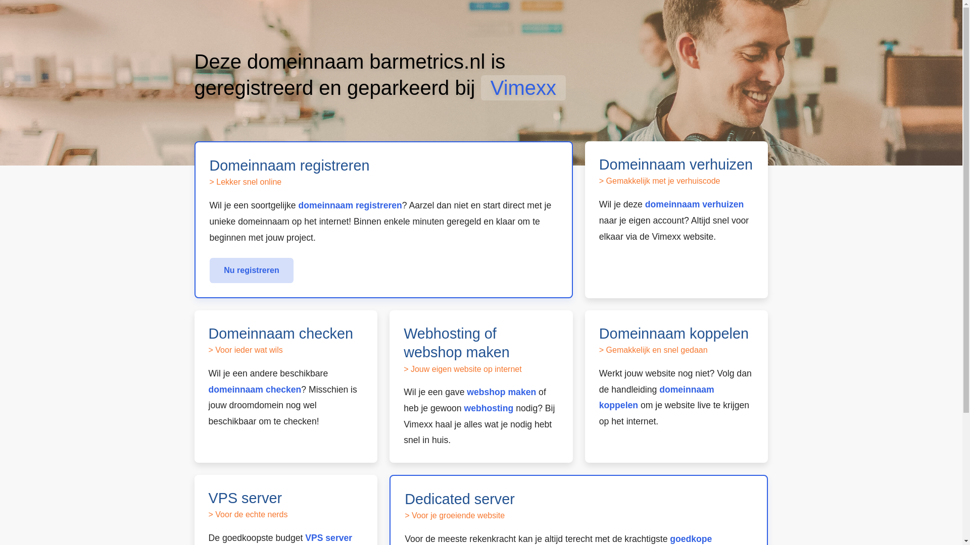 website screenshot of https://barmetrics.nl/