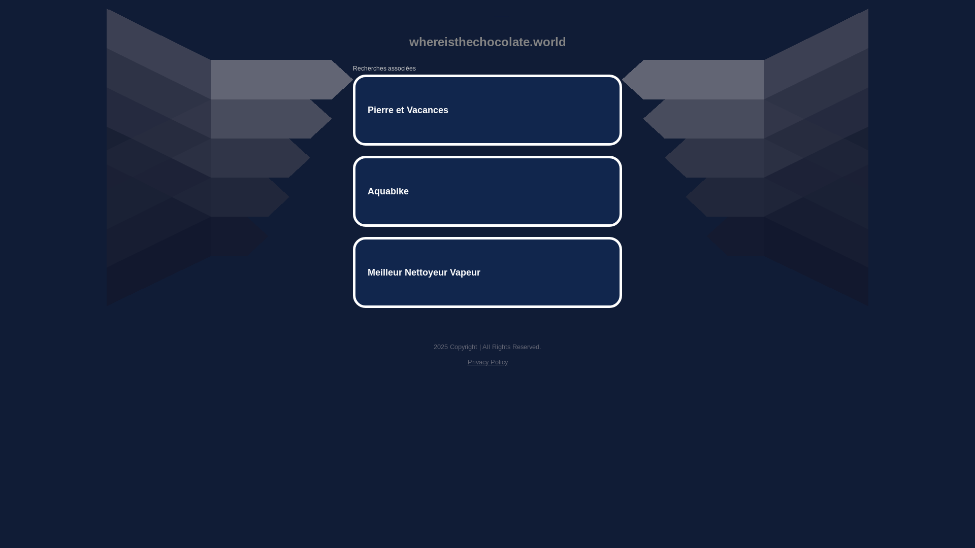website screenshot of https://whereisthechocolate.world/