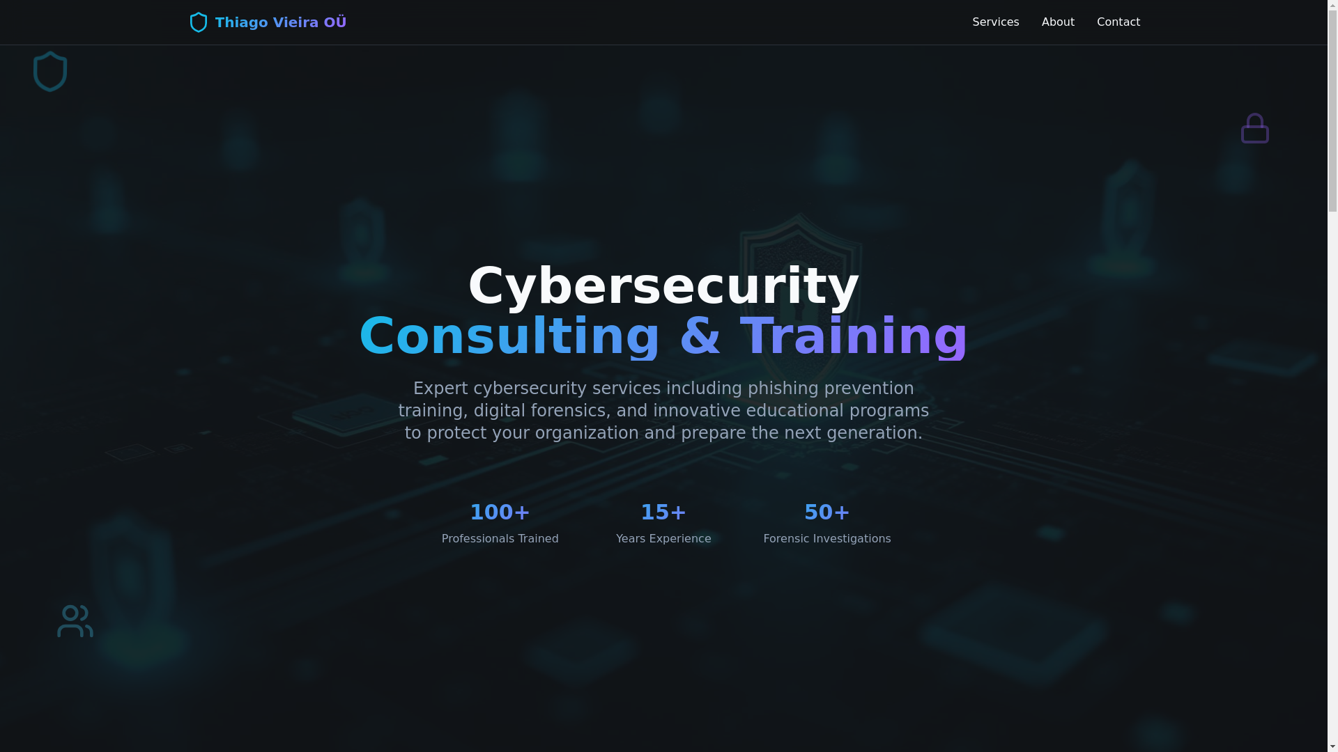 website screenshot of https://thiagovieira.ee/