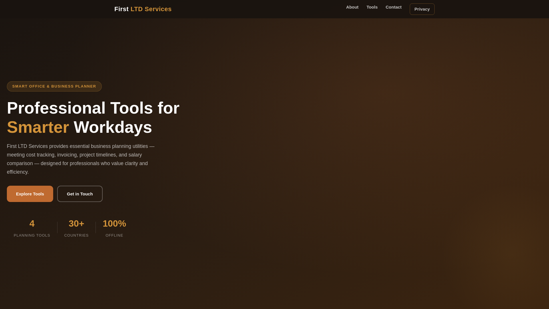 website screenshot of https://firstltd-website.pages.dev/
