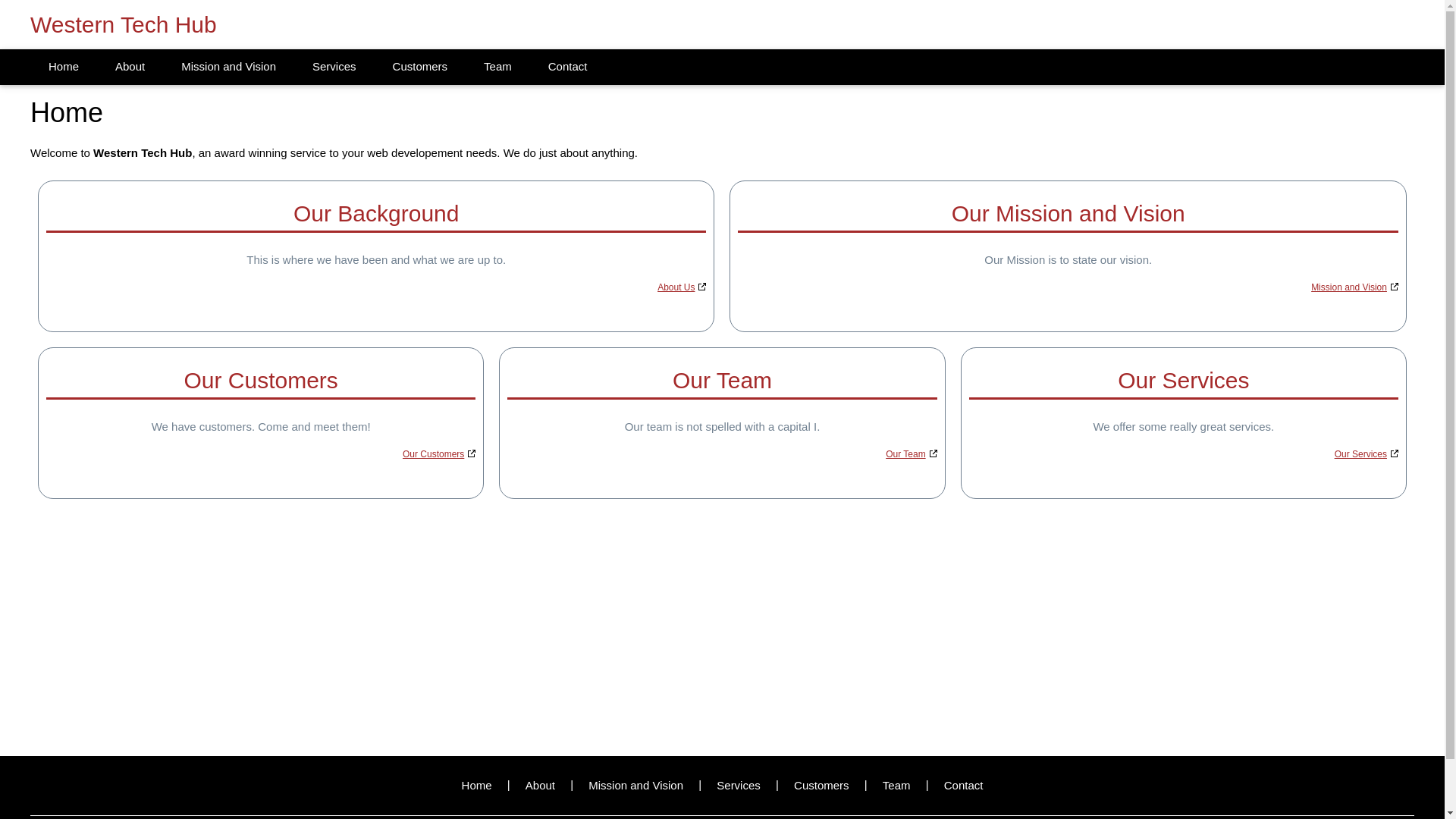website screenshot of https://westerntechhub.pages.dev/