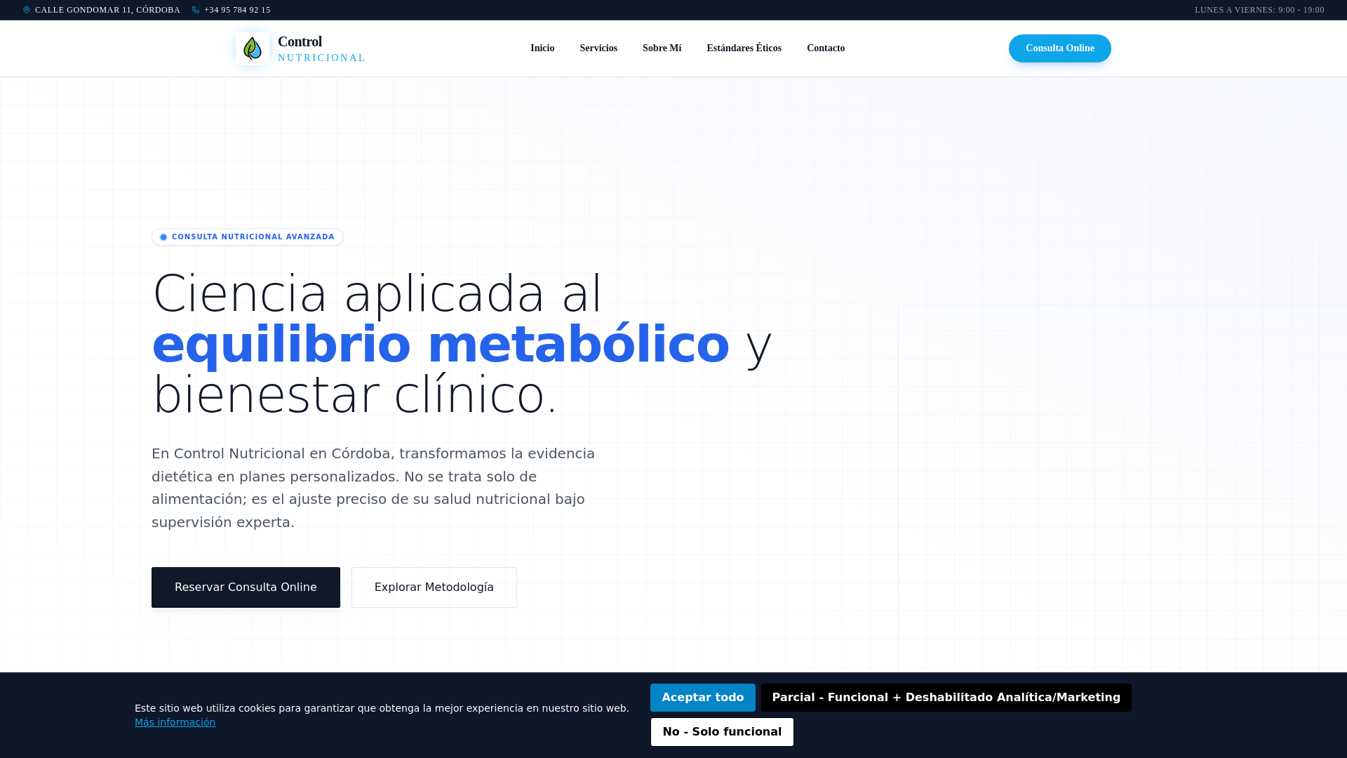 website screenshot of https://controlutricionalesqz.info