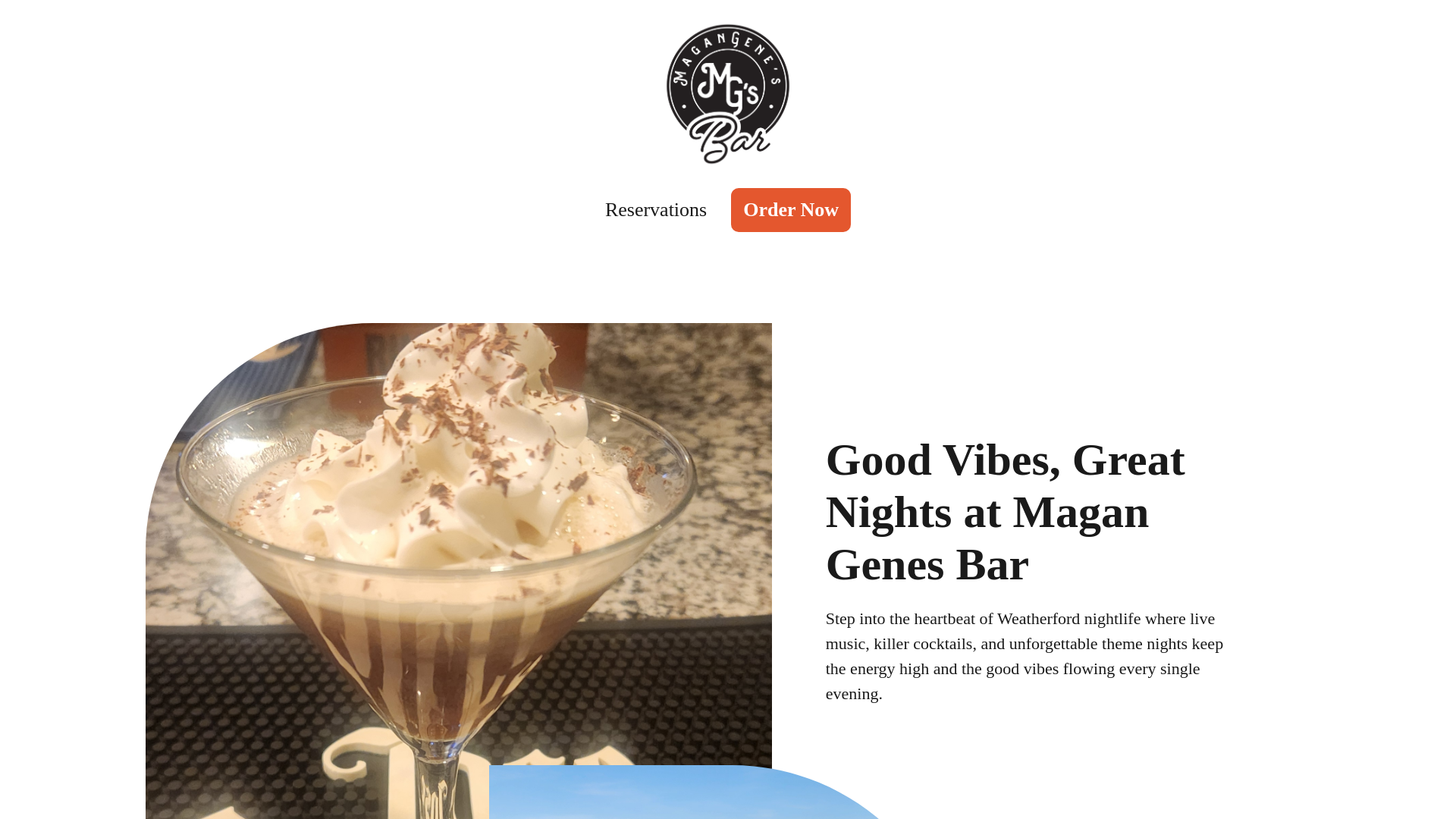 website screenshot of https://magangenesbar.com