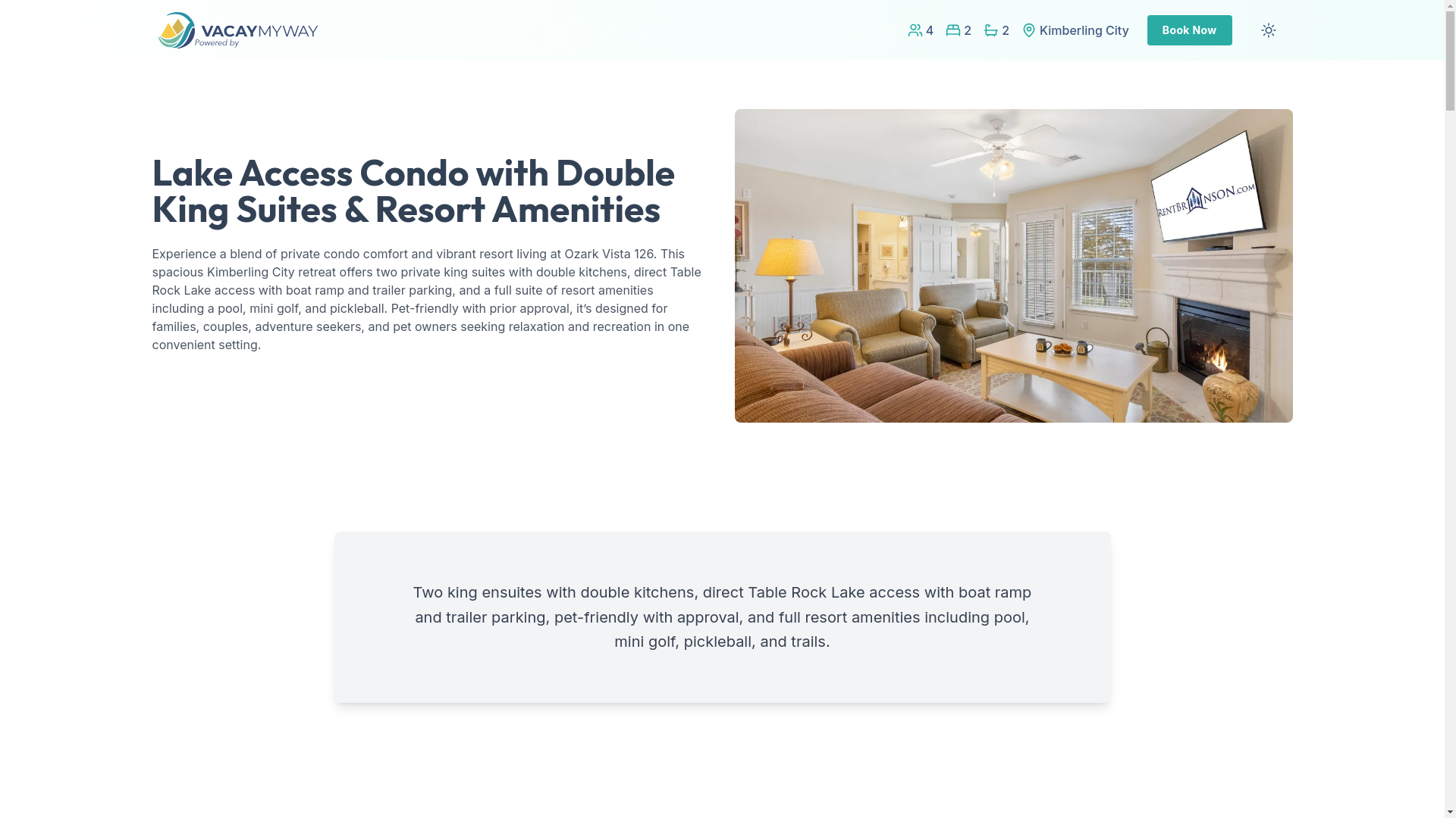website screenshot of https://lakefrontrock.house/