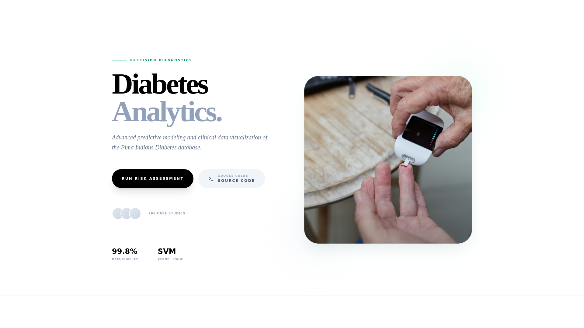 website screenshot of https://diabetes-dashboard-77w.pages.dev/