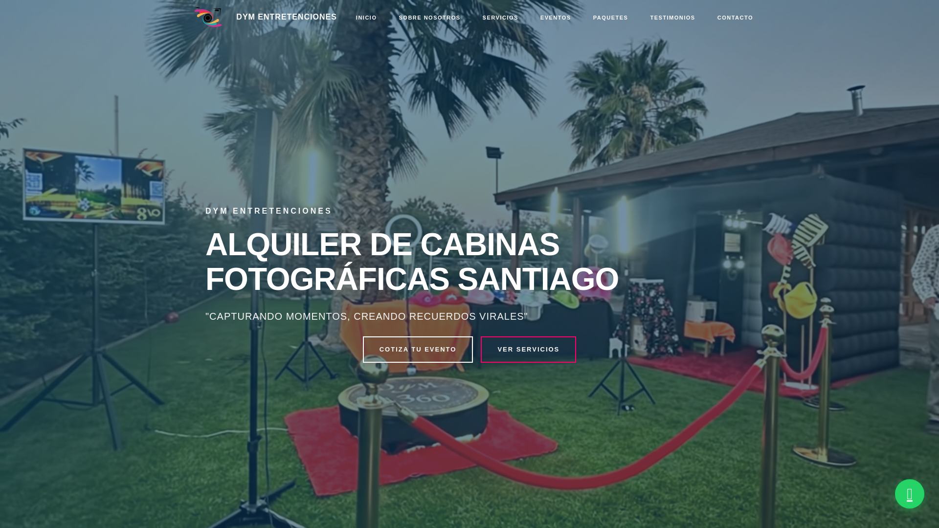 website screenshot of https://dymentretenciones.com/