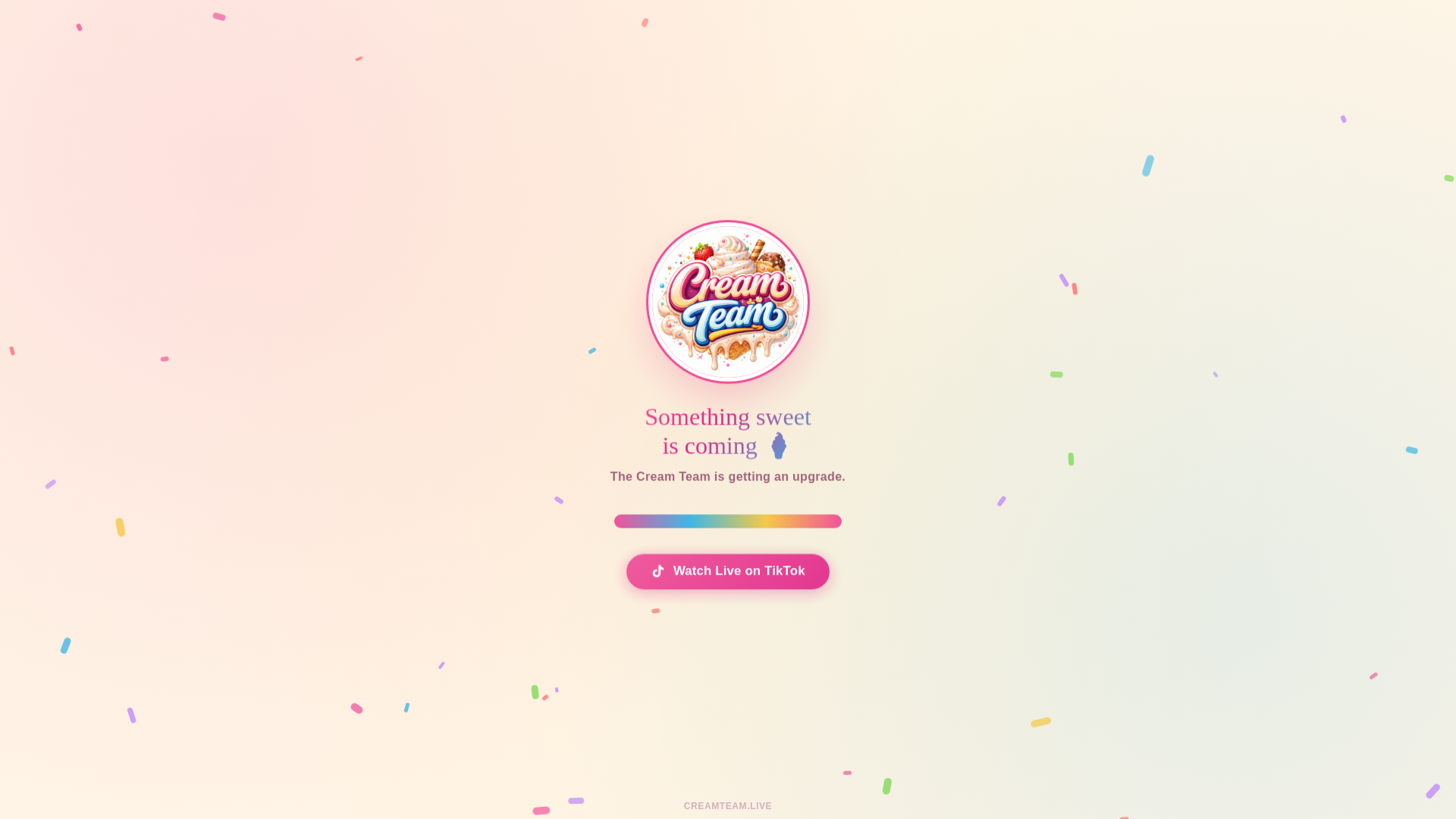 website screenshot of https://creamteam.pages.dev/