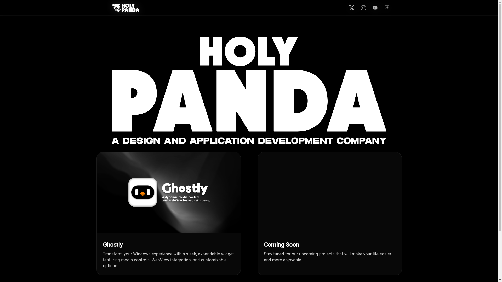website screenshot of https://holypanda.pages.dev/