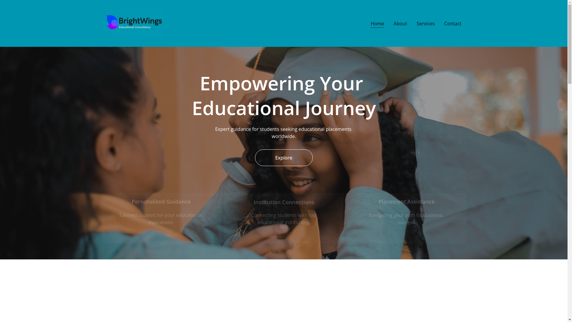 website screenshot of https://brightwingseducational.com/