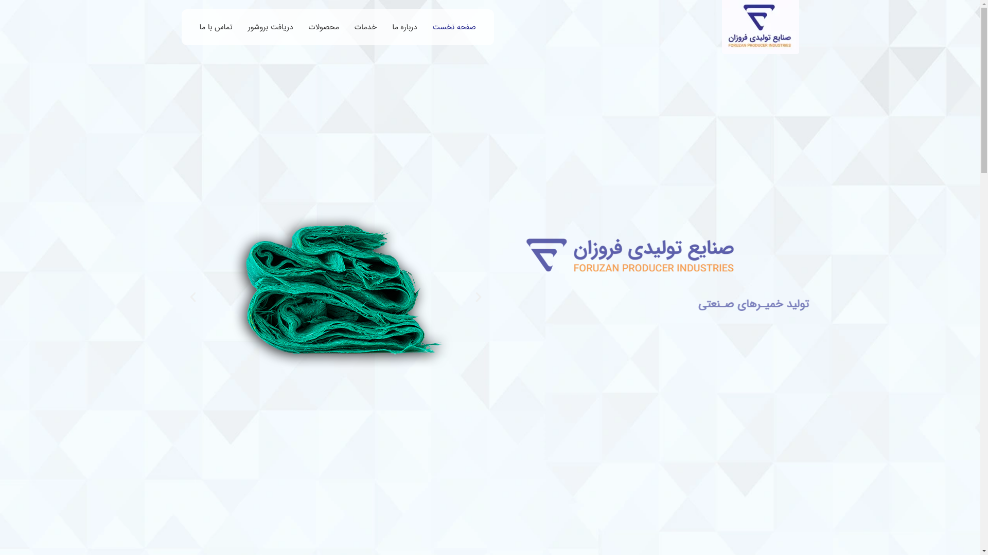 website screenshot of https://foruzanco.ir/