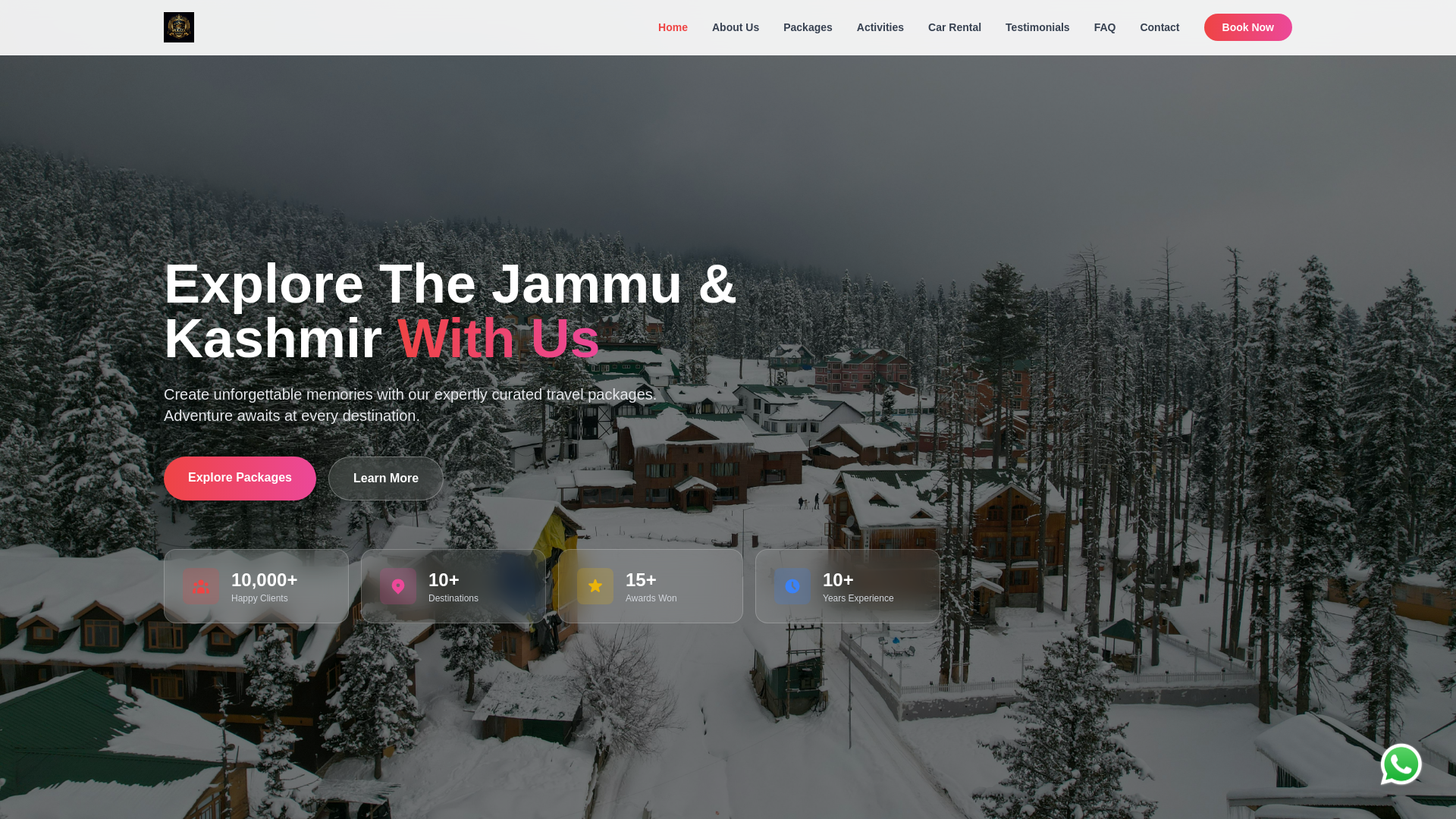 website screenshot of https://muezzatoursandtravels.com/