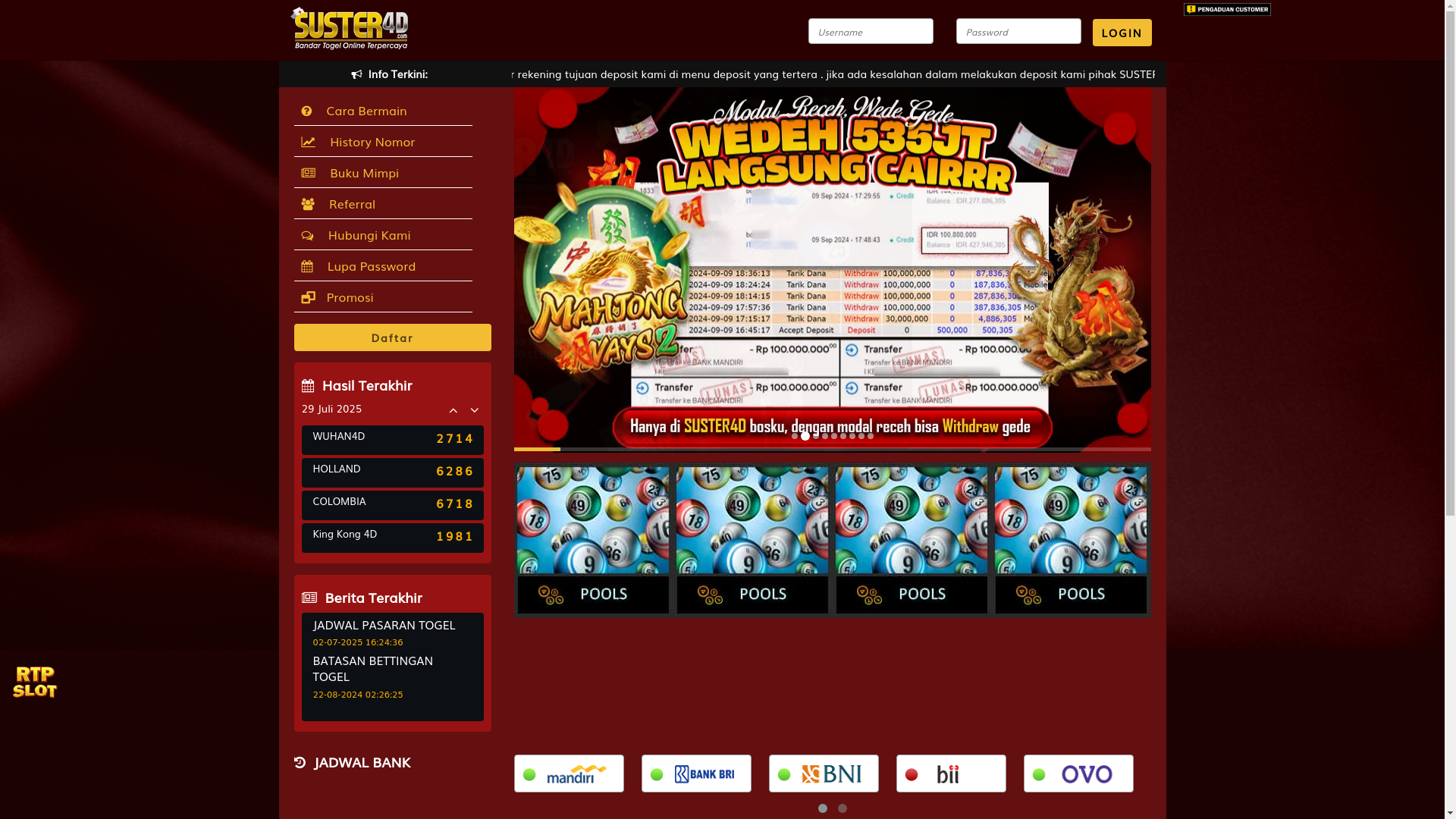 website screenshot of https://suster4d818.com/