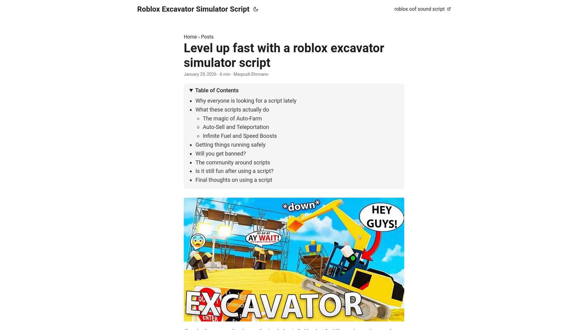 website screenshot of https://roblox-excavator-simulator-script.pages.dev/
