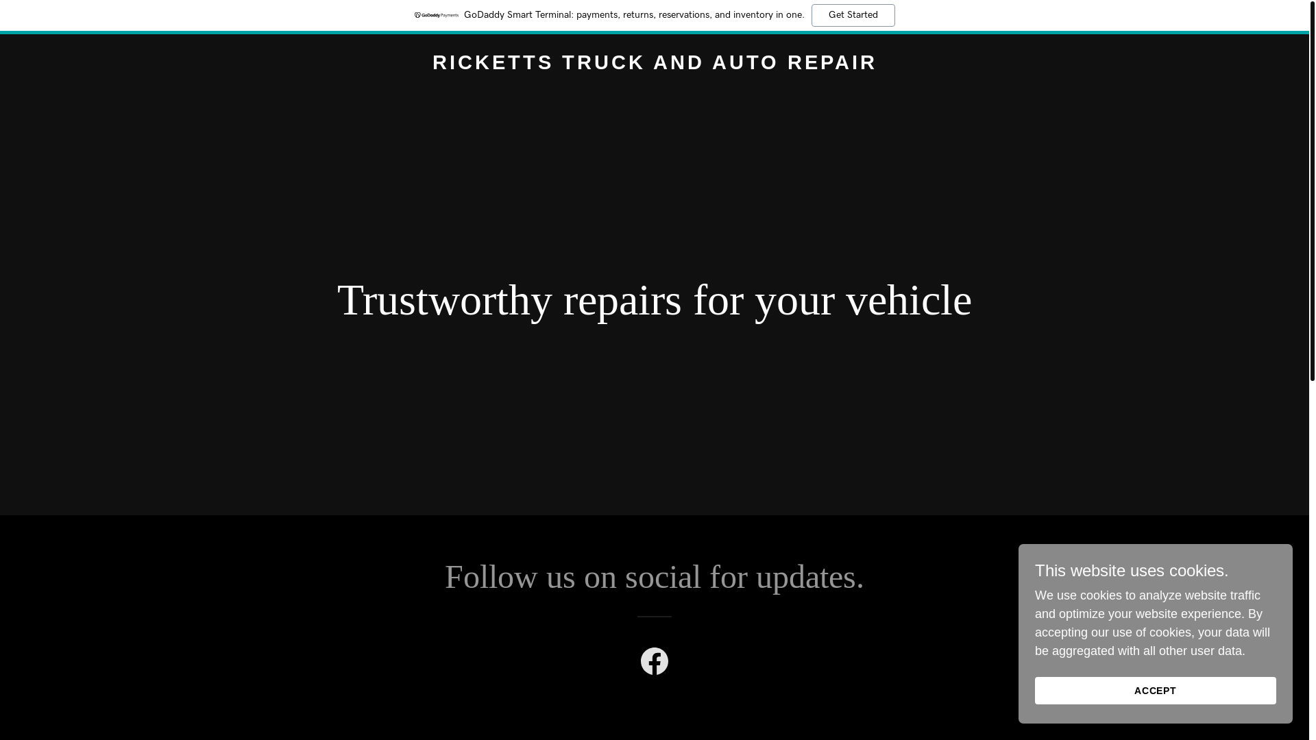 website screenshot of https://rickettsautorepair.com/