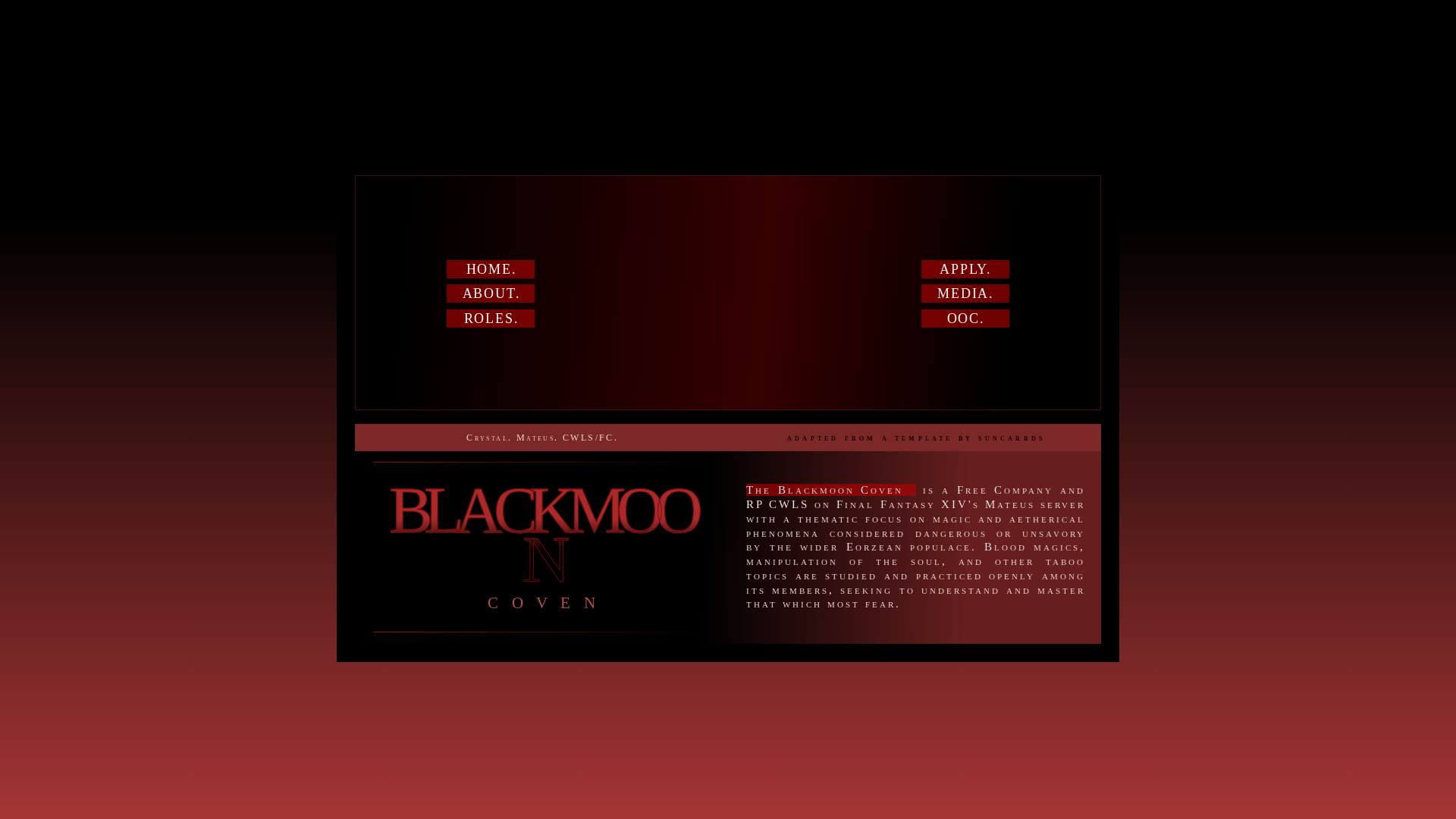 website screenshot of https://bmc-ffxiv.carrd.co/
