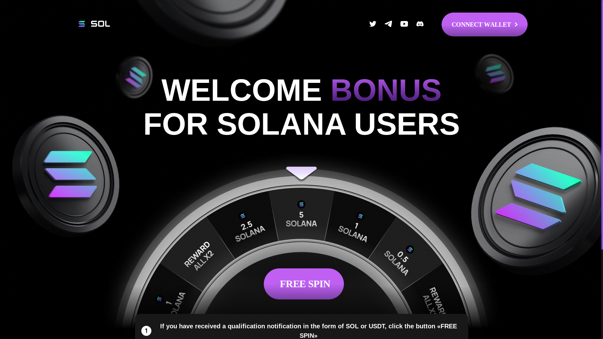 website screenshot of https://solspn.pro/