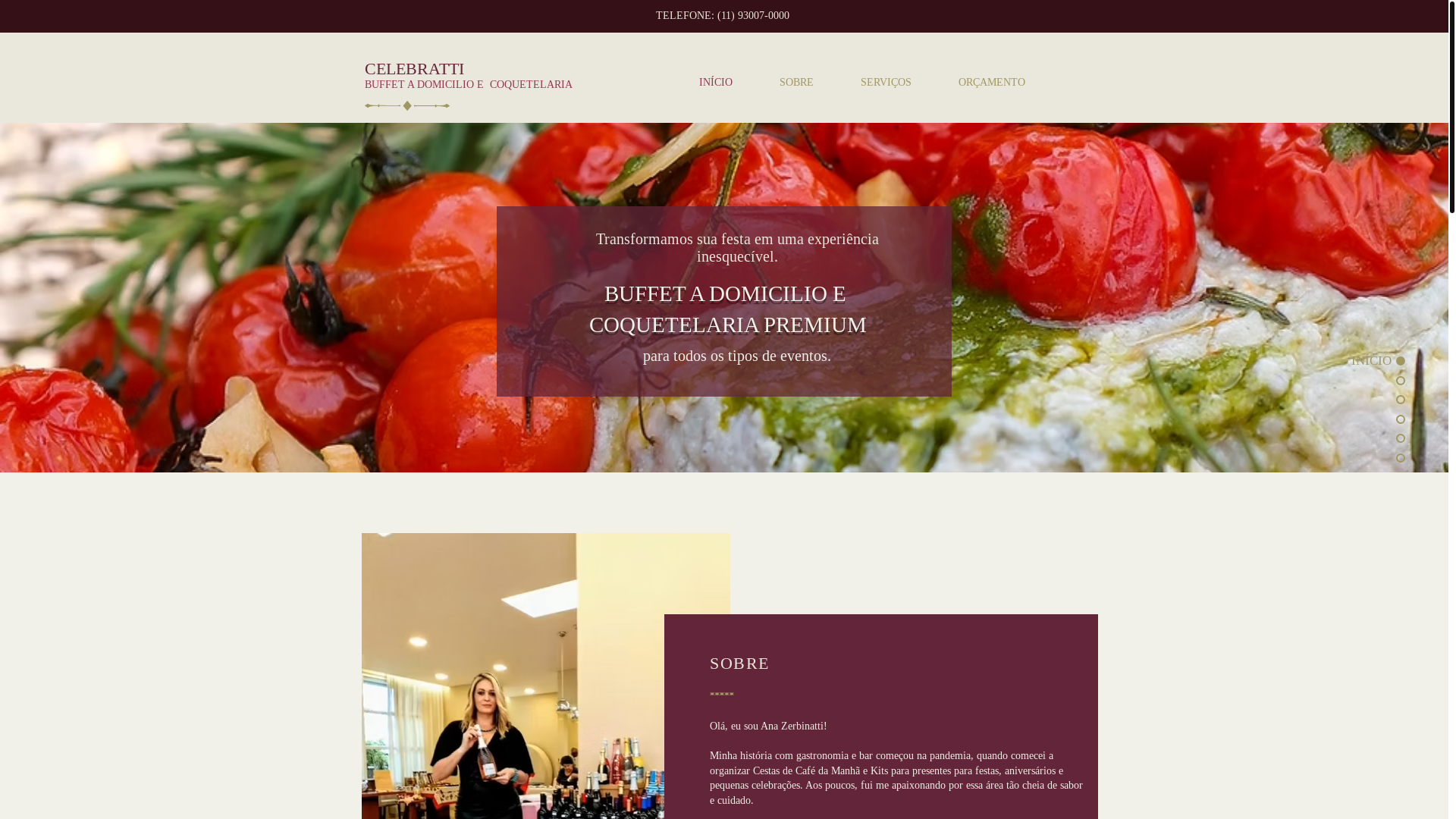 website screenshot of https://celebratti.com.br/