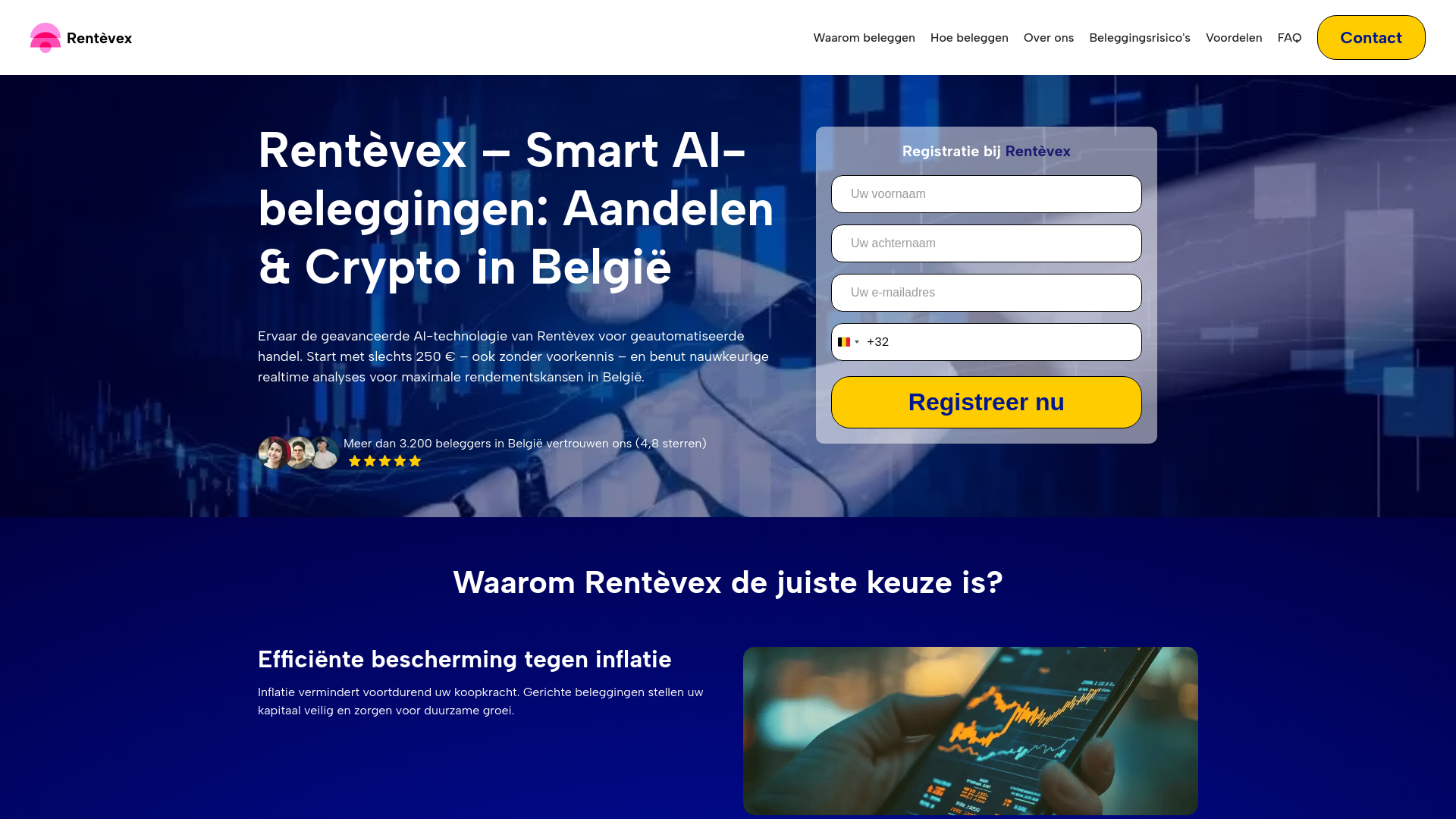 website screenshot of https://rentevexai.com/