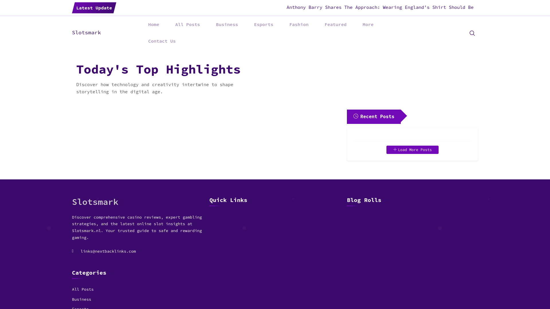 website screenshot of https://slotsmark.nl/