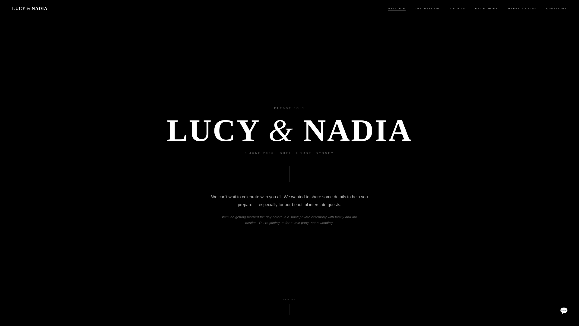 website screenshot of https://lucyandnadia.com/