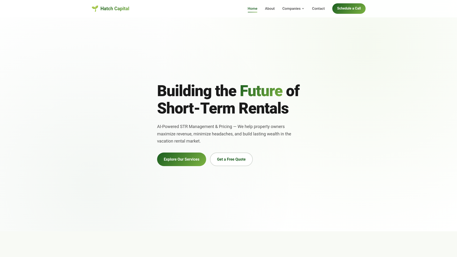 website screenshot of https://hatch-capital-site.pages.dev/