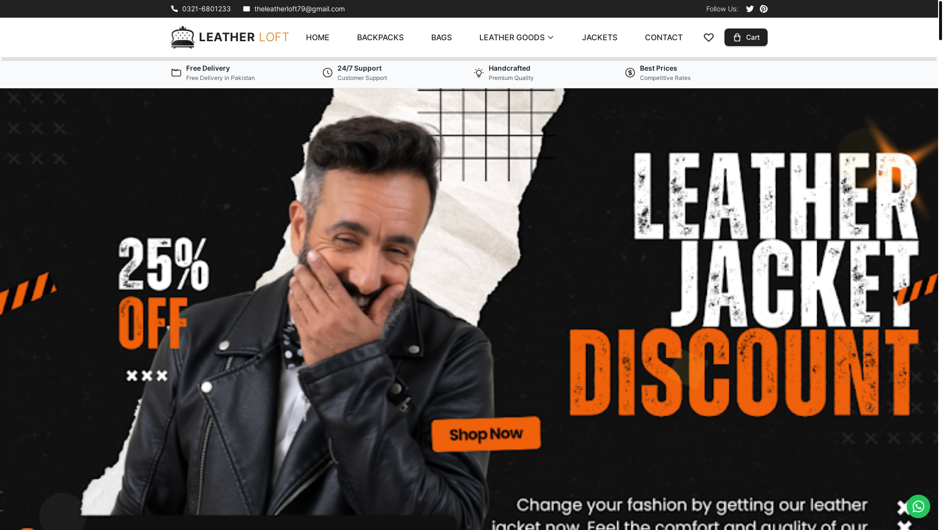 website screenshot of https://leatherloft-ecommerce-website-id24.pages.dev/