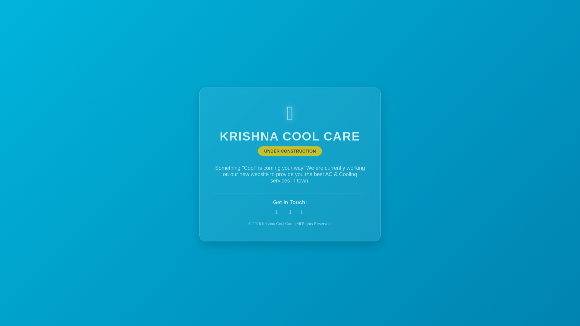 website screenshot of https://krishnacoolcare.com/