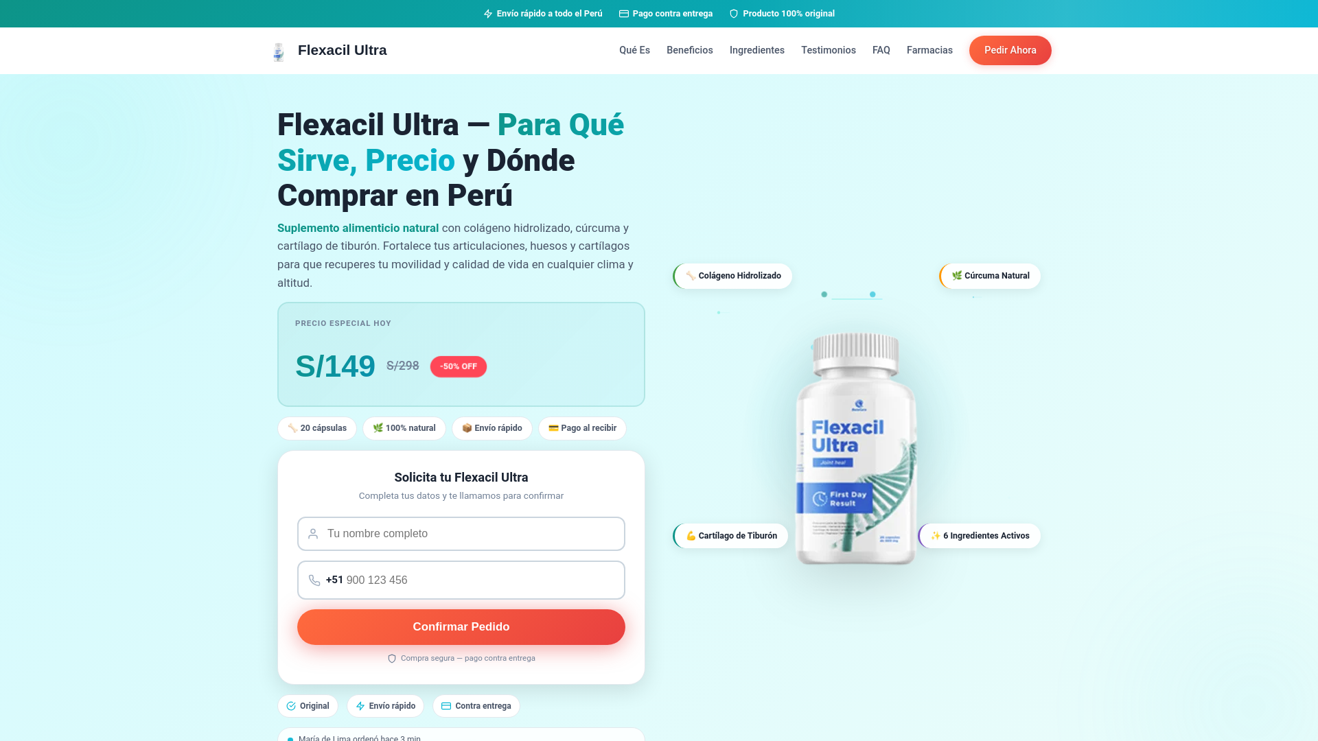 website screenshot of https://flexacilultra-com-pe.pages.dev/