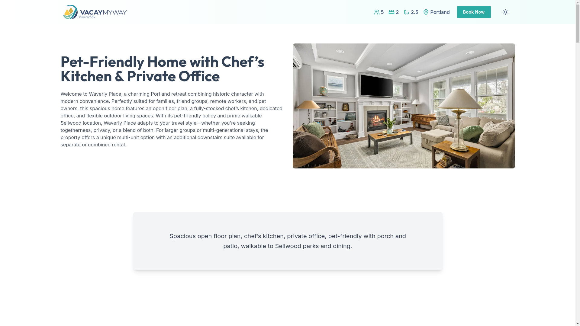 website screenshot of https://nostalgicportland.house/
