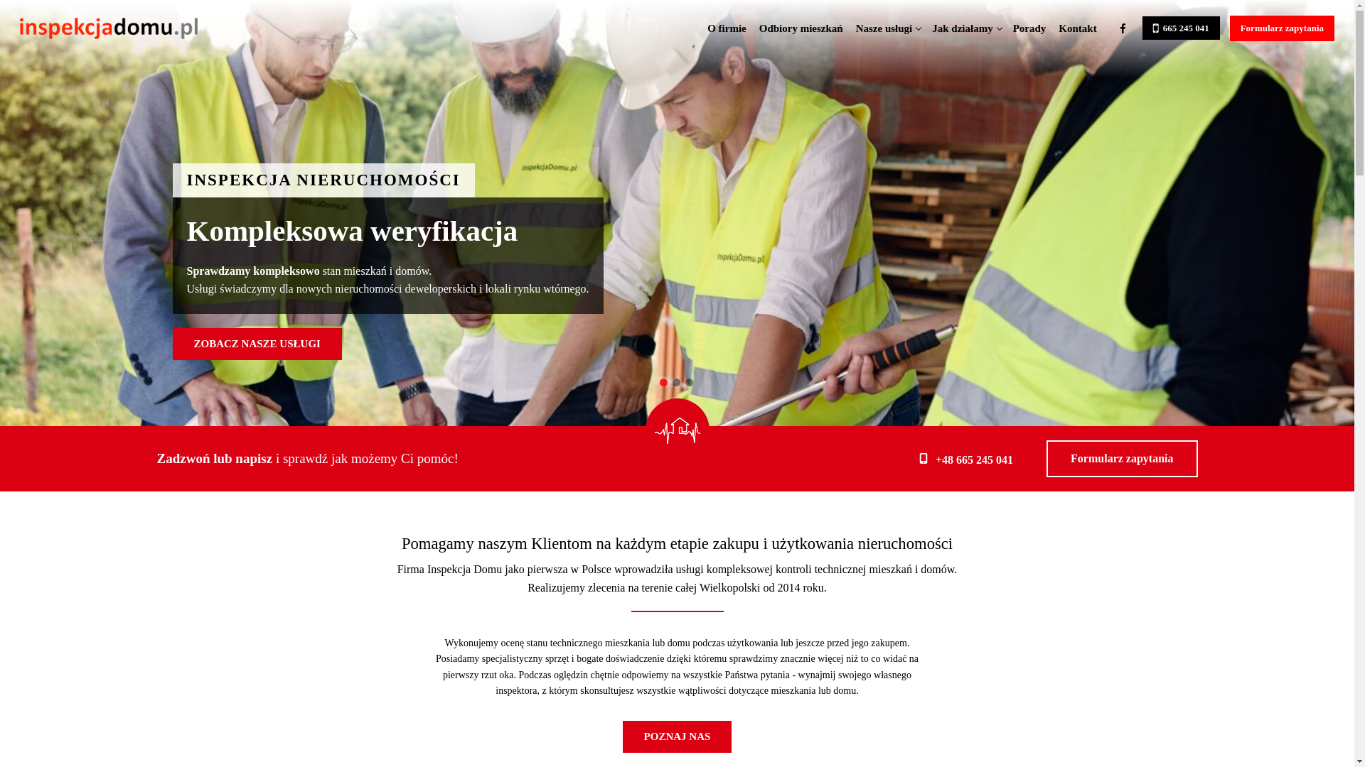 website screenshot of https://mieszkaniepodkontrola.pl/