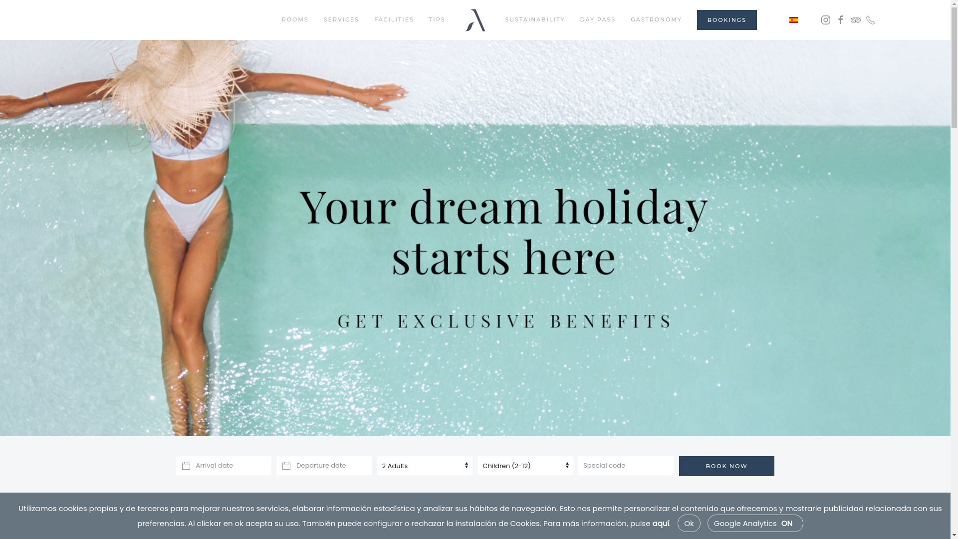 website screenshot of https://anforaibiza.es/