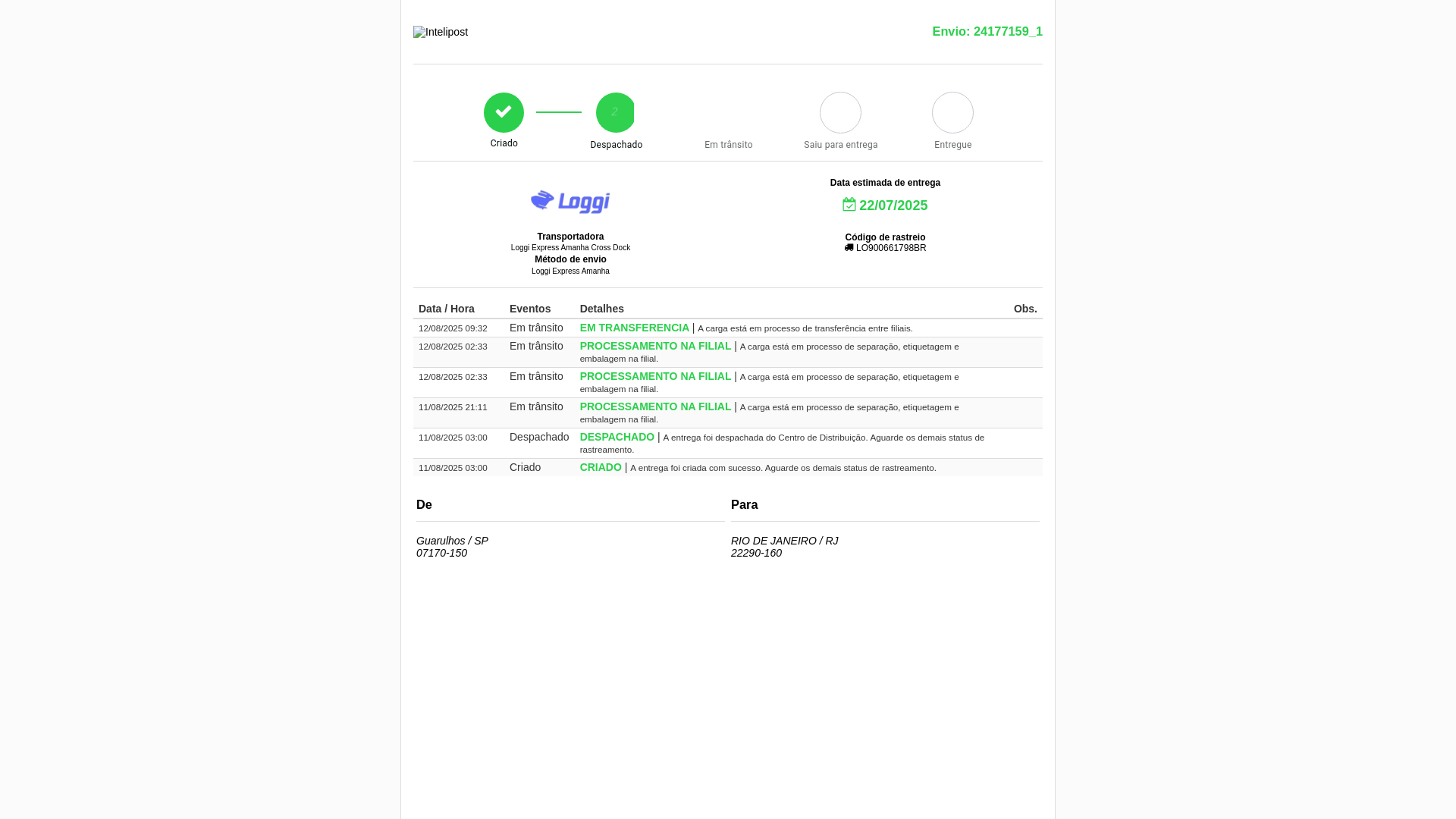 website screenshot of http://juspodivmdigital.com.br/plataforma/rastreio/LO900661798BR
