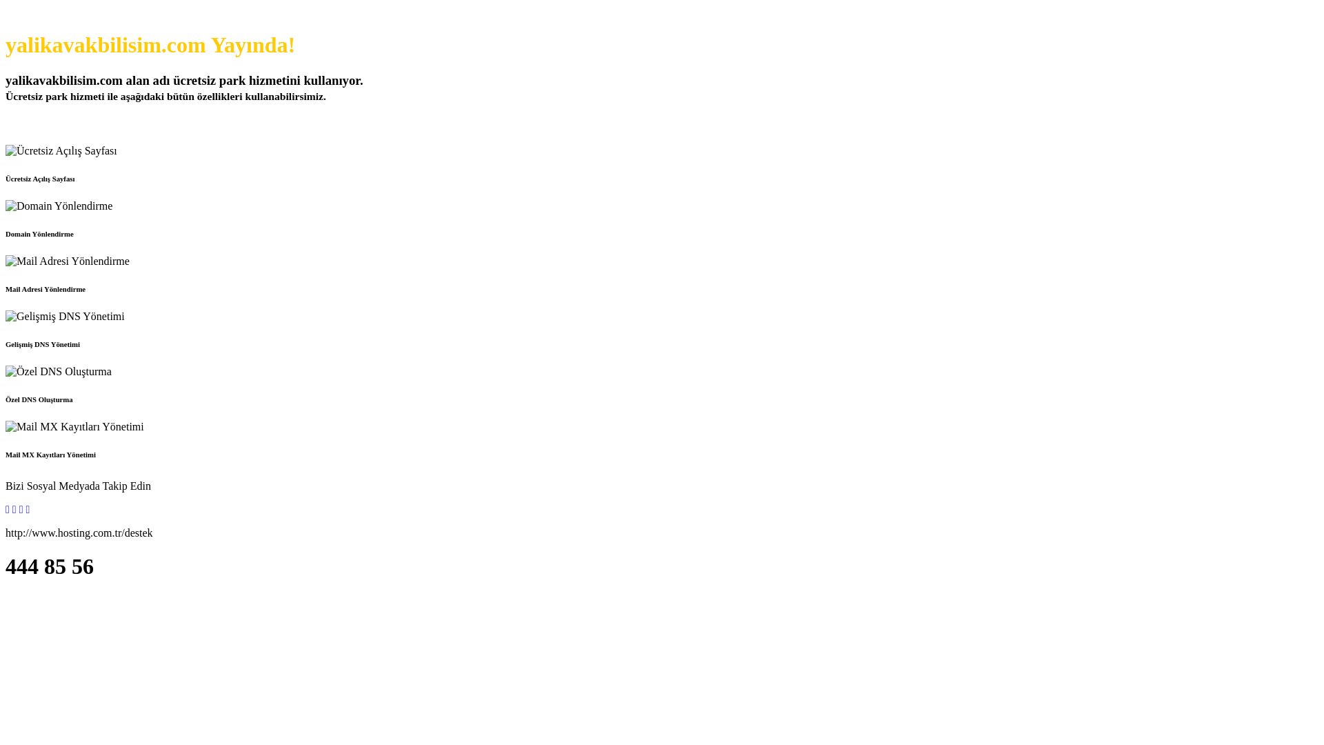 website screenshot of https://yalikavakbilisim.com/