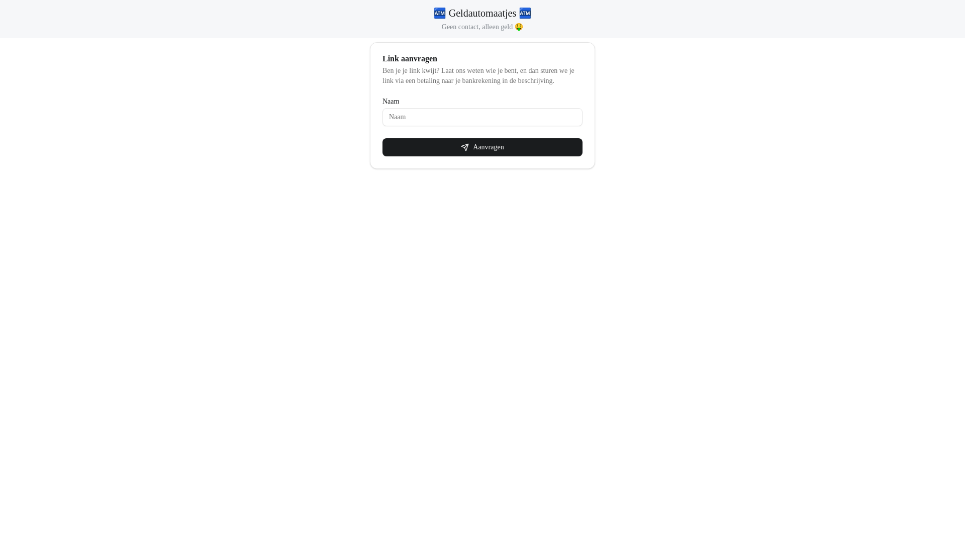 website screenshot of https://geldautomaatje.nl/