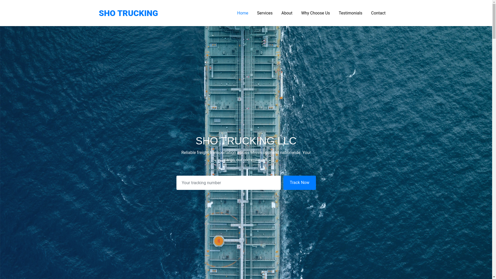 website screenshot of https://shotrucking.pages.dev/